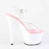 Pleaser - ADORE708 Sandale à bride à la cheville - Transparent/Rose Product image